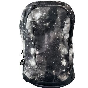 Lands End Black Galaxy Backpack School Bag Travel Pockets Space TechPack